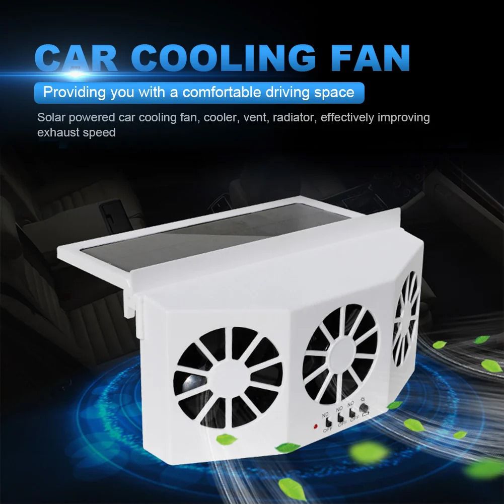 Rechargeable Solar Car Window Ventilation cooler