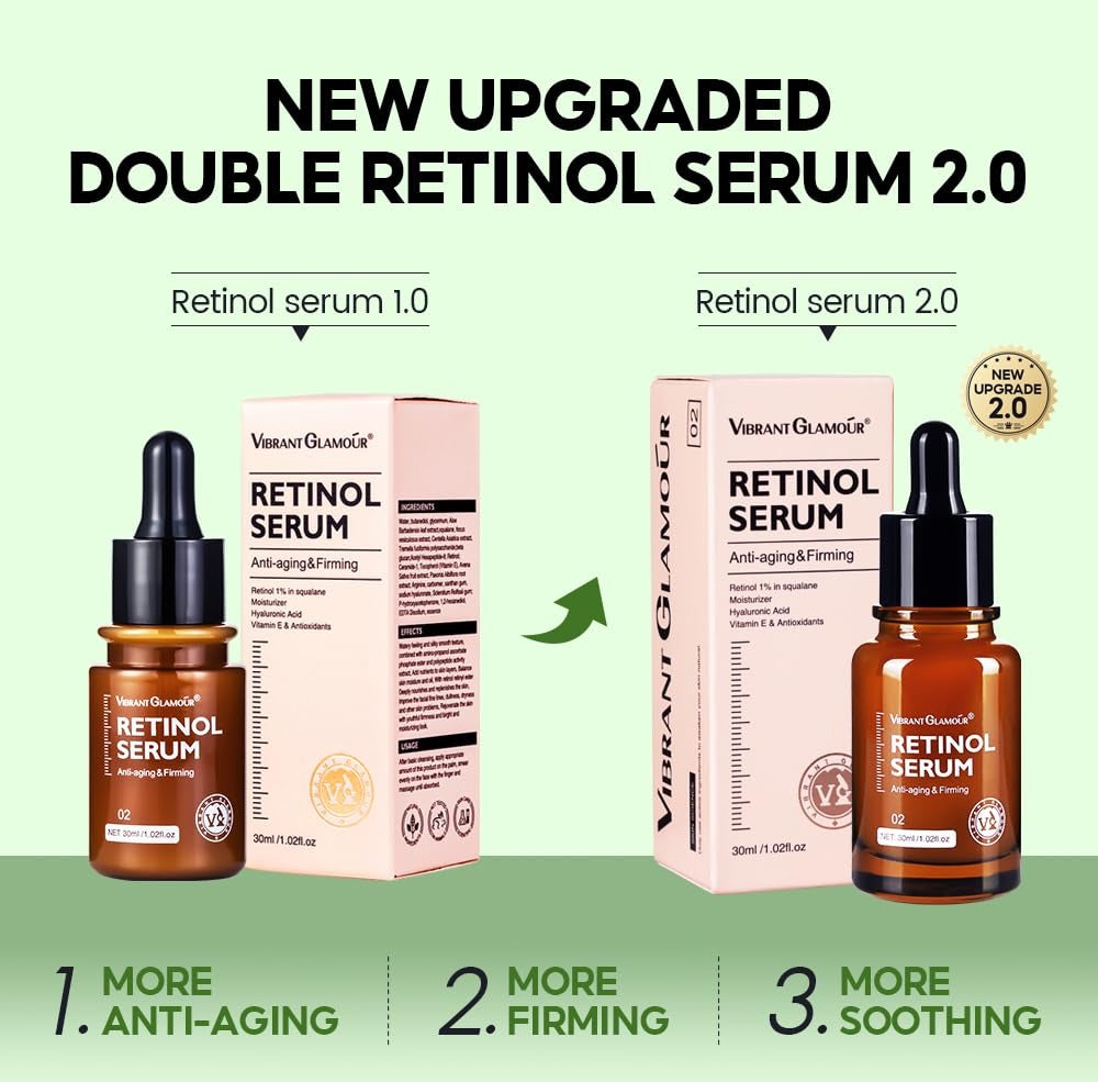 VIBRANT GLAMOÚR Anti-Aging  Serum Reduce Wrinkles & Fine Lines-1.02 fl.oz